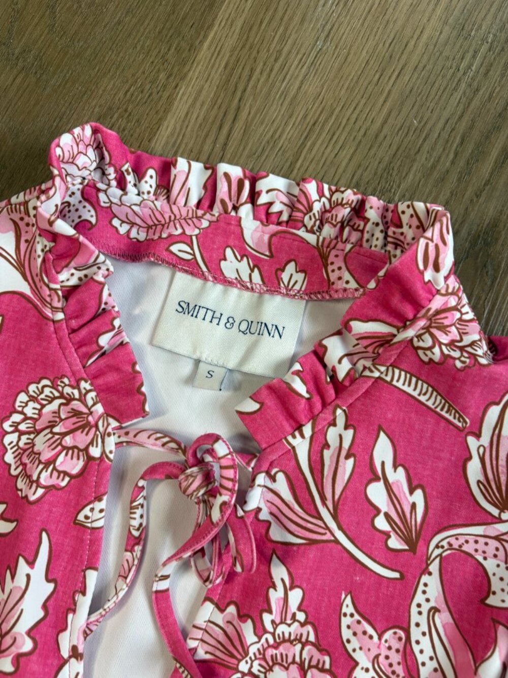 Smith & Quinn The Maeve Dress in Tuileries Bloom Pink floral size S small - Picture 3 of 8